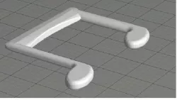 Ear Phone Holder - Music Notes