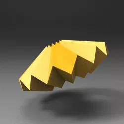 faceted origami folding origami lamp