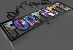 Fortnite light box lamp with lithophany of characters
