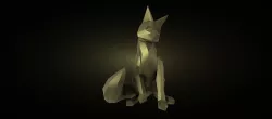 Fox low poly