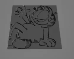 Garfield - paint it your self card