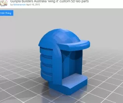 Gunpla Builders Australia 'wing it' custom SD leo parts (archive)