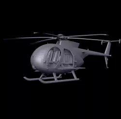 Helicopters - Helicopter MD MH-6 MD 500 - 600 STL