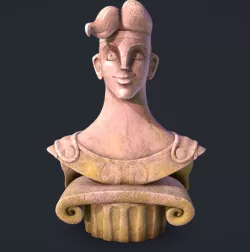 Hercules Bust STL File