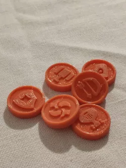 Here to Slay board game - class symbols token