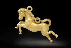Horse pendant stl file