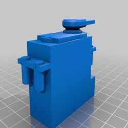 HS-645 MG model Servo for mount creation