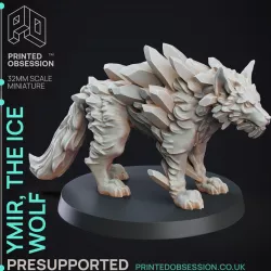 Ice Wolf - Monstrous Creature - 32mm Scale