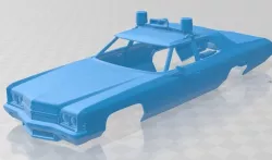 Impala Police 1972 Printable Body Car