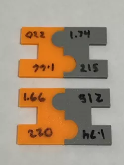Interlocking calibration clips - Curves and straights