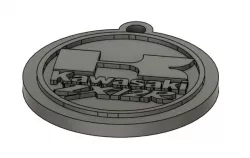Kawasaki ZX12R keyring