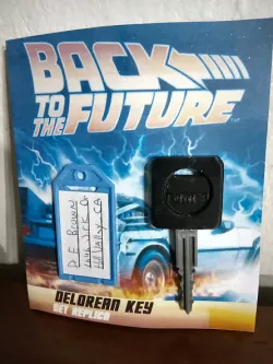 Key delorean Key back to the future