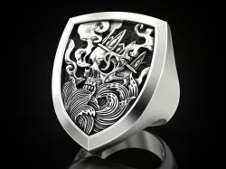 King Skull Ring V2