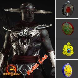 Kung Lao medalions from Mortal Kombat 11 - pack N1