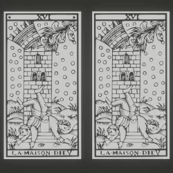 LA MAISON DIEU TAROT CARD