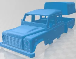 Land Rover Defender 130 High Capacity Double Cab PickUp 2011 Printable Body Car