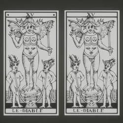 LE DIABLE TAROT CARD