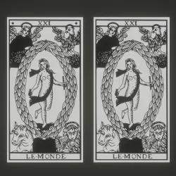 LE MONDE TAROT CARD