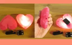 LED SPINELS HEART & DIAMOND GEM STEVEN UNIVERSE WEARABLE GLOW LIGHT UP CRYSTAL PROP , COSPLAY, COSTUME, HALLOWEEN