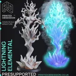 Lightning Elemental - Frankensteins Lab - PRESUPPORTED - 32mm Scale