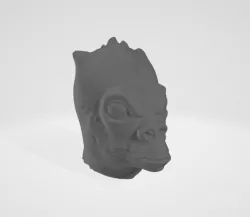 Lizard Alien Head