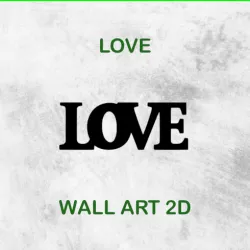 LOVE WALL ART 2D 01