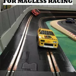 MAGLESS banked curve TRANSITION compatible with Scalextric slot car track