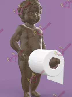 Manneken pee toillet roll holder