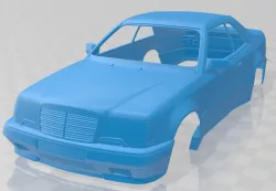 Mercedes Benz E Class AMG Widebody Coupe 1988 Printable Body Car