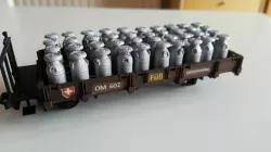 Milk churn g gauge, 1 gauge, o gauge, oe gauge, oh gauge, oo gauge