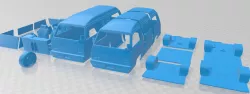 Mitsubishi Delica Star Wagon 4WD GLX 1982 Printable Van