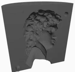 Mould bust of David (PLA FLEXIBLE)