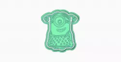 MY FAVORITE VILLAIN MINIONS GIRL COOKIE CUTTER