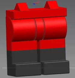 new foot for a big Santa Claus, toilet paper holder
