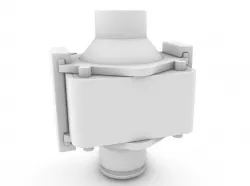 Porta filtro para pequeña piscina (o acuario) / Filter holder for small pool (or aquarium).