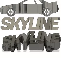 R32 Skyline Flip Art