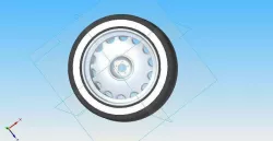 Rear wheel rim