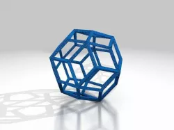Rhombic Triacontahedron Wireframe