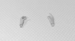 Rifle hands for action figures