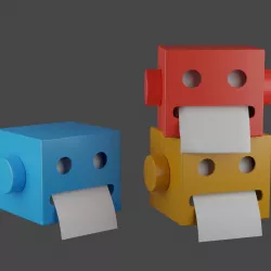 Robot Toilet Paper Holder