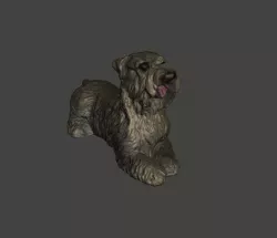 SCHNAUZER DOG MASCOT FIGURINE
