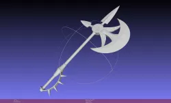 Seven Deadly Sins Escanor Axe Rhitta Printable Assembly
