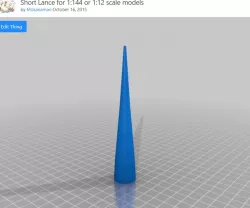 Short Lance for 1:144 or 1:12 scale models (archive)