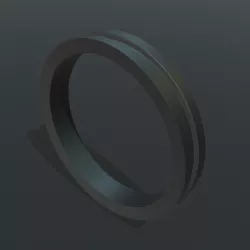 Simple modern ring