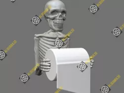 Skeleton holder paper