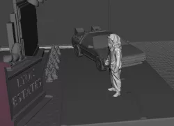 small diorama back to the future 1-diorama back to the future 1