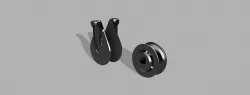 Soft shackle rope pulley for up to 6mm rope