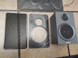 Speaker Cover Grille Mount Holder Bracket for Logitech Z333 for MAME Retro Arcade Cabinet, Etc.