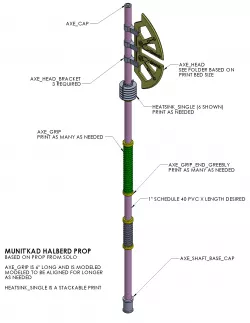 Star Wars Munit'kad Halberd (Mandalorian Executioner's Axe)