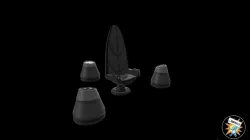 Star Wars Palpatine's Office Chair and Hologram Projector 3.75" and 6" figures